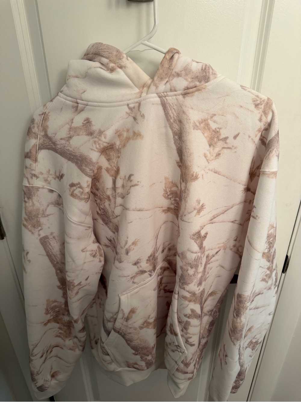 Women's Cream & Tan Hooded Pullover Jacket with Matching Sweat Pants